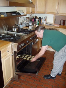 Into the oven